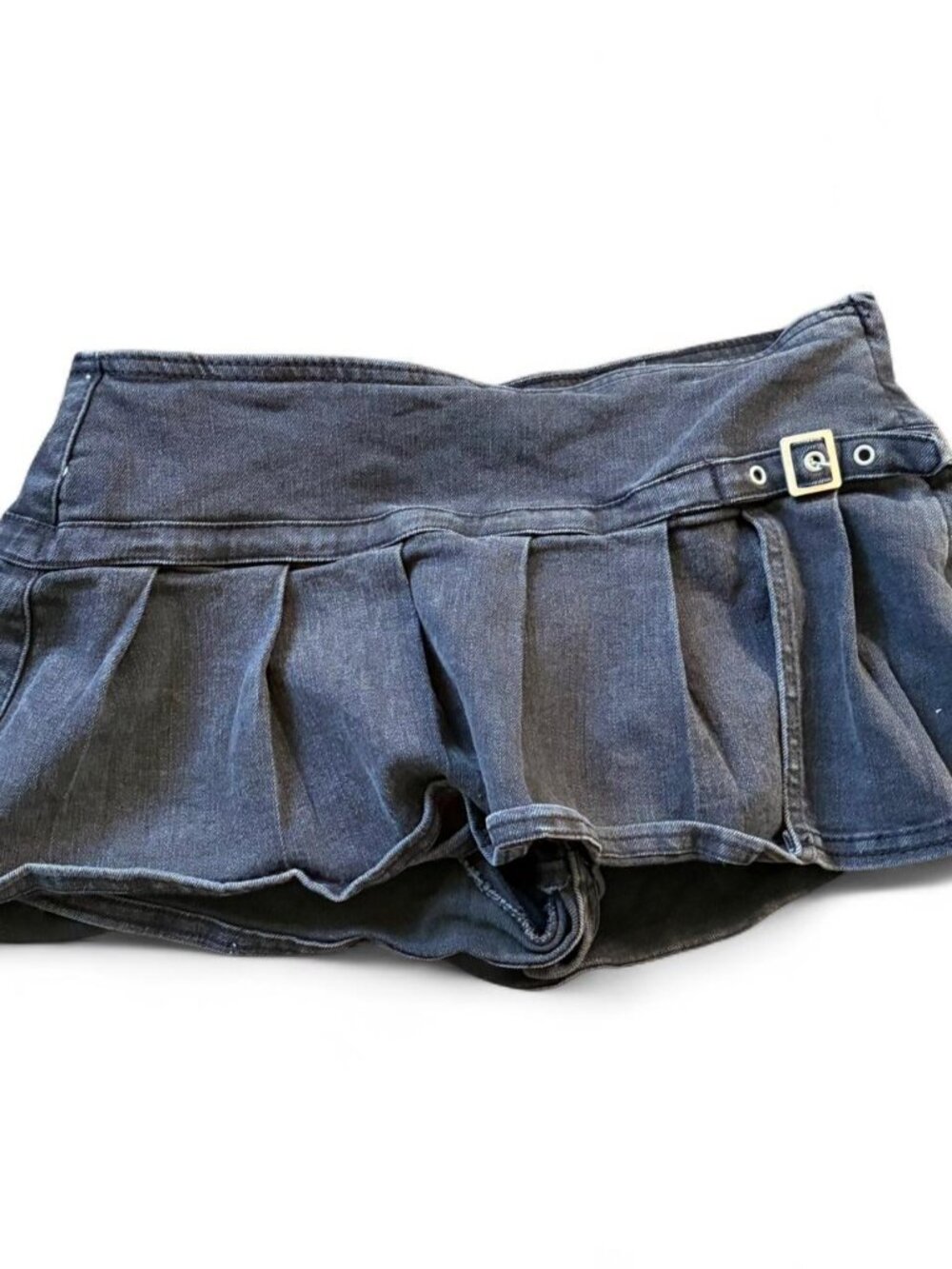 Almost Famous black mini skirt micro belt skort   Size medium